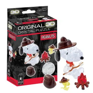 , Peanuts Snoopy Campfire Original 3D Crystal Puzzle, Based On Characters F