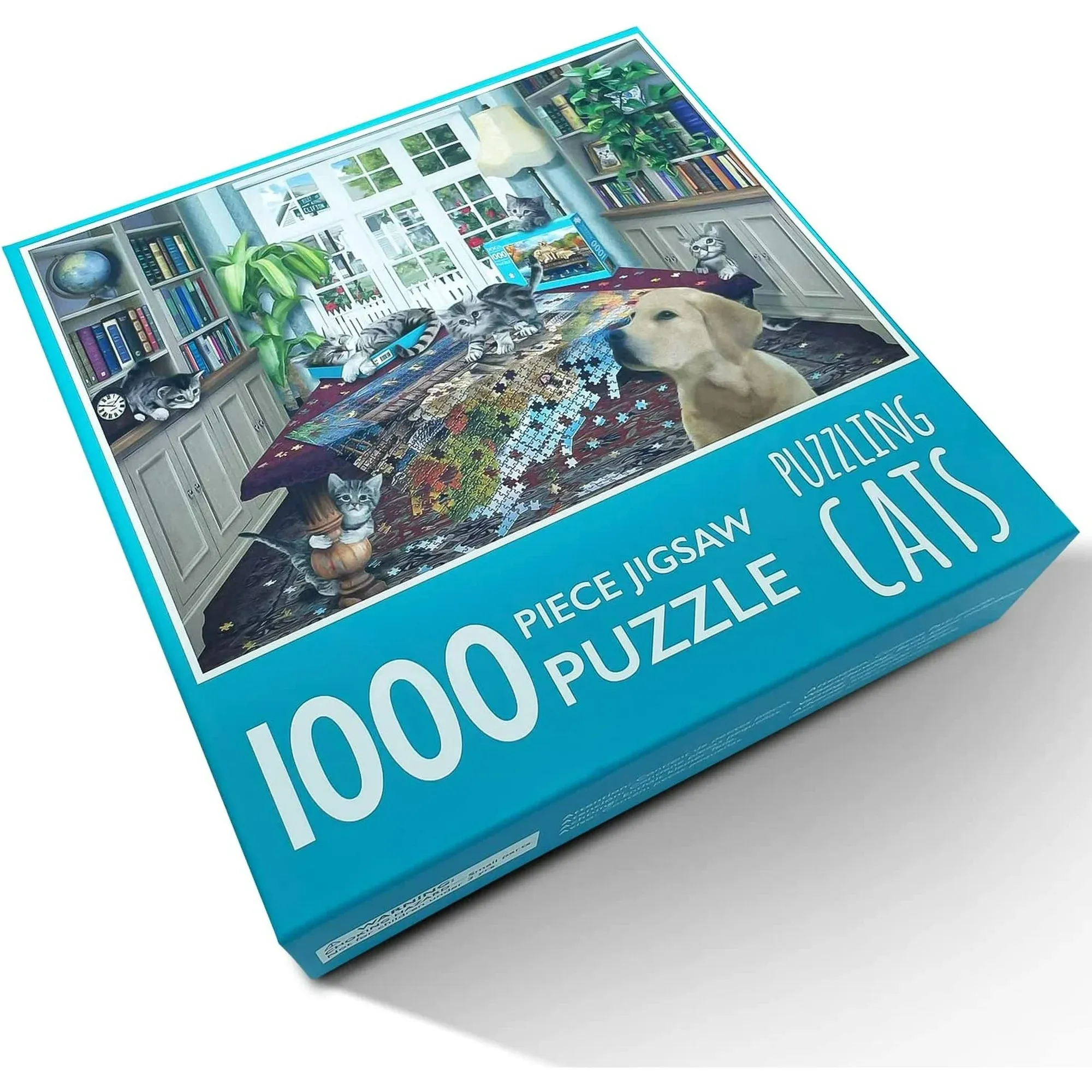 1000-Piece Jigsaw Puzzle, Puzzling Cats