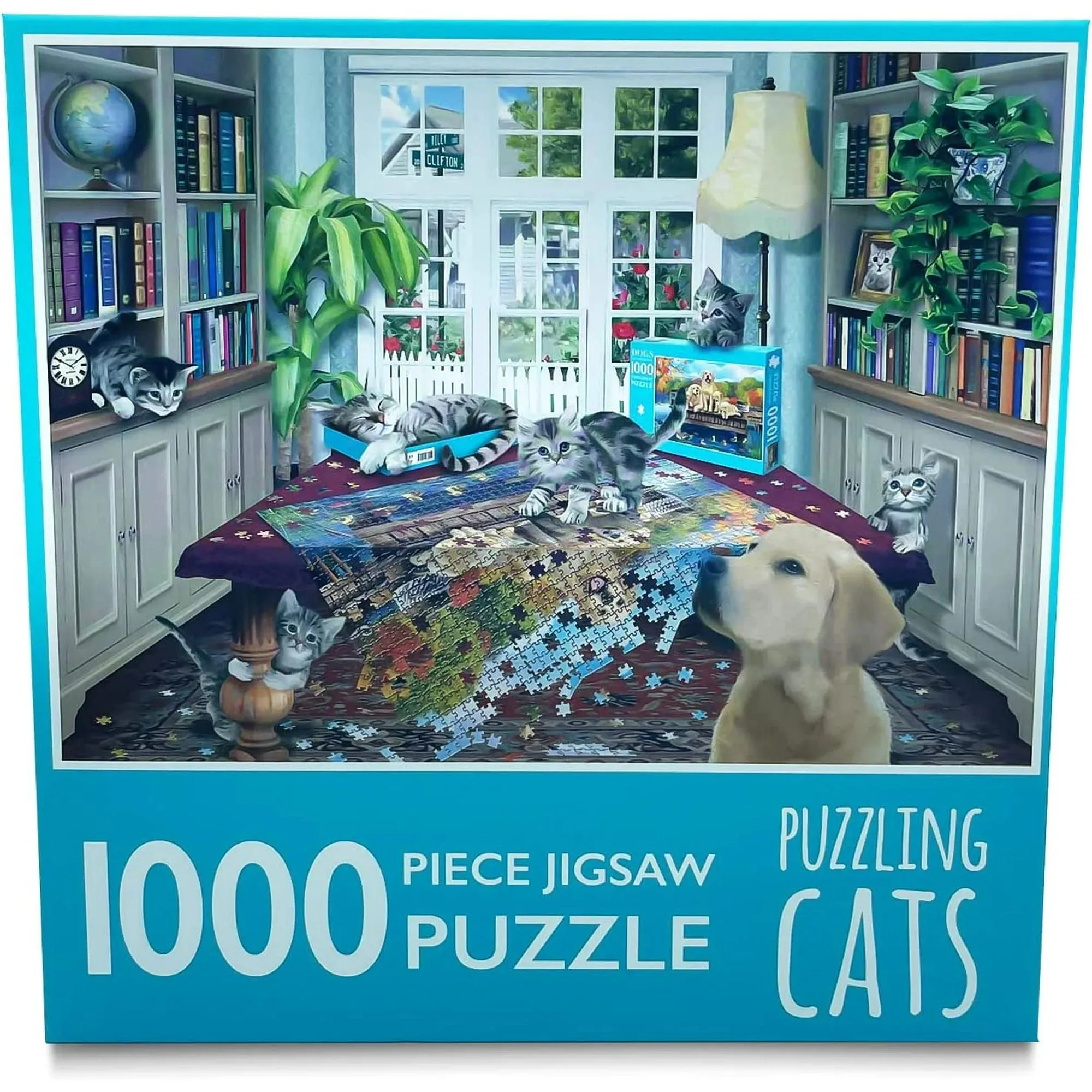 1000-Piece Jigsaw Puzzle, Puzzling Cats