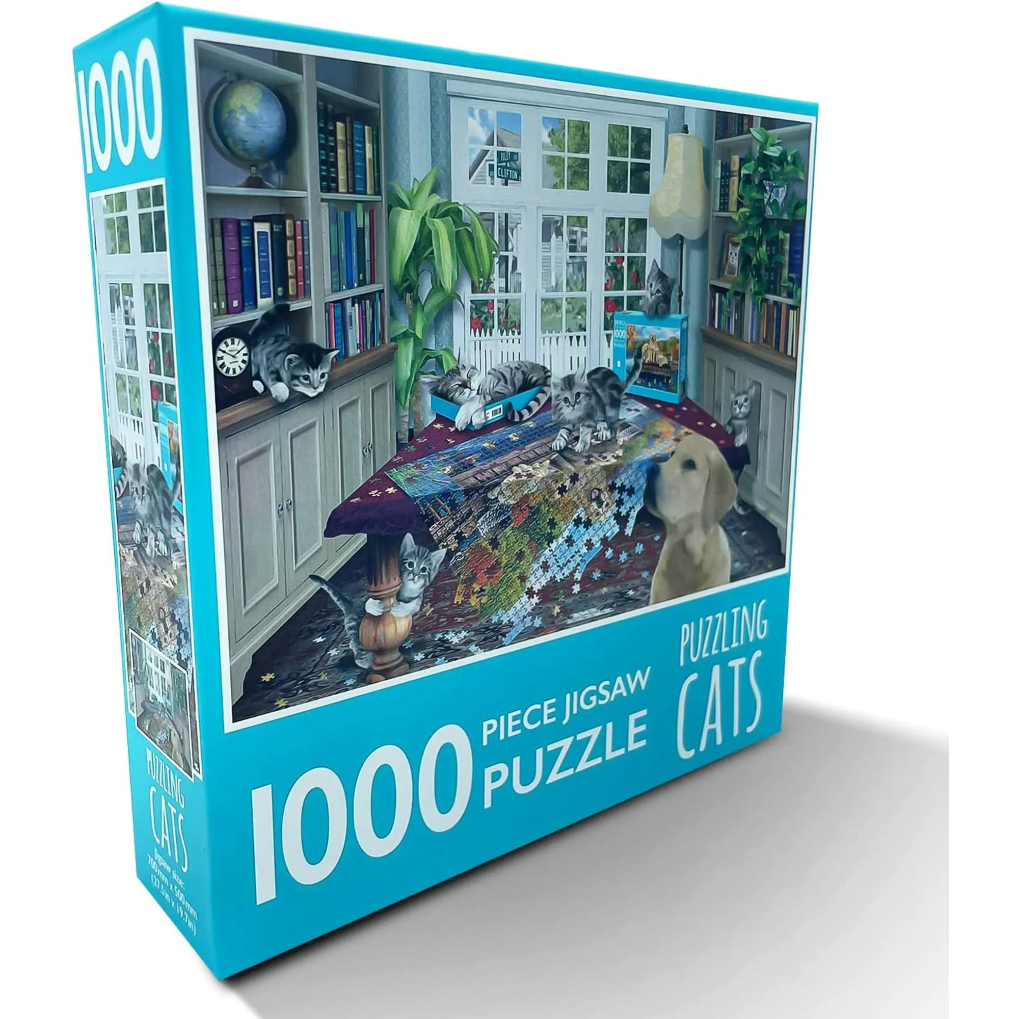 1000-Piece Jigsaw Puzzle, Puzzling Cats