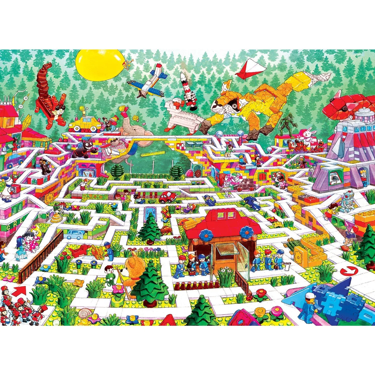 A-Maze-ing - Toy Blocks 200 Piece Jigsaw Puzzle