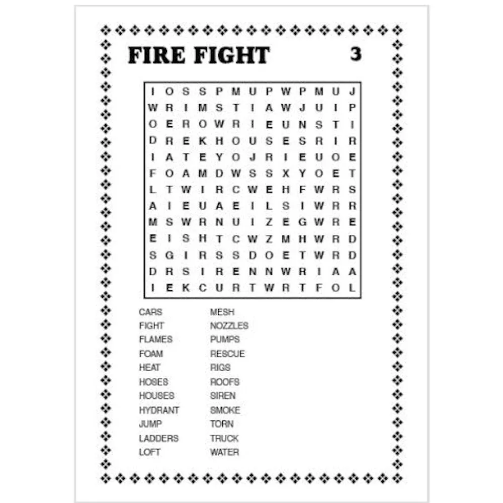 A5 Word Search Book - Assorted Challenging Puzzles High Quality Paper Relaxing Brain Teasers