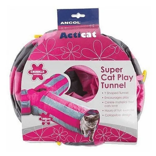 Ancol Acticat Y-Shaped Play Tunnel 50cm