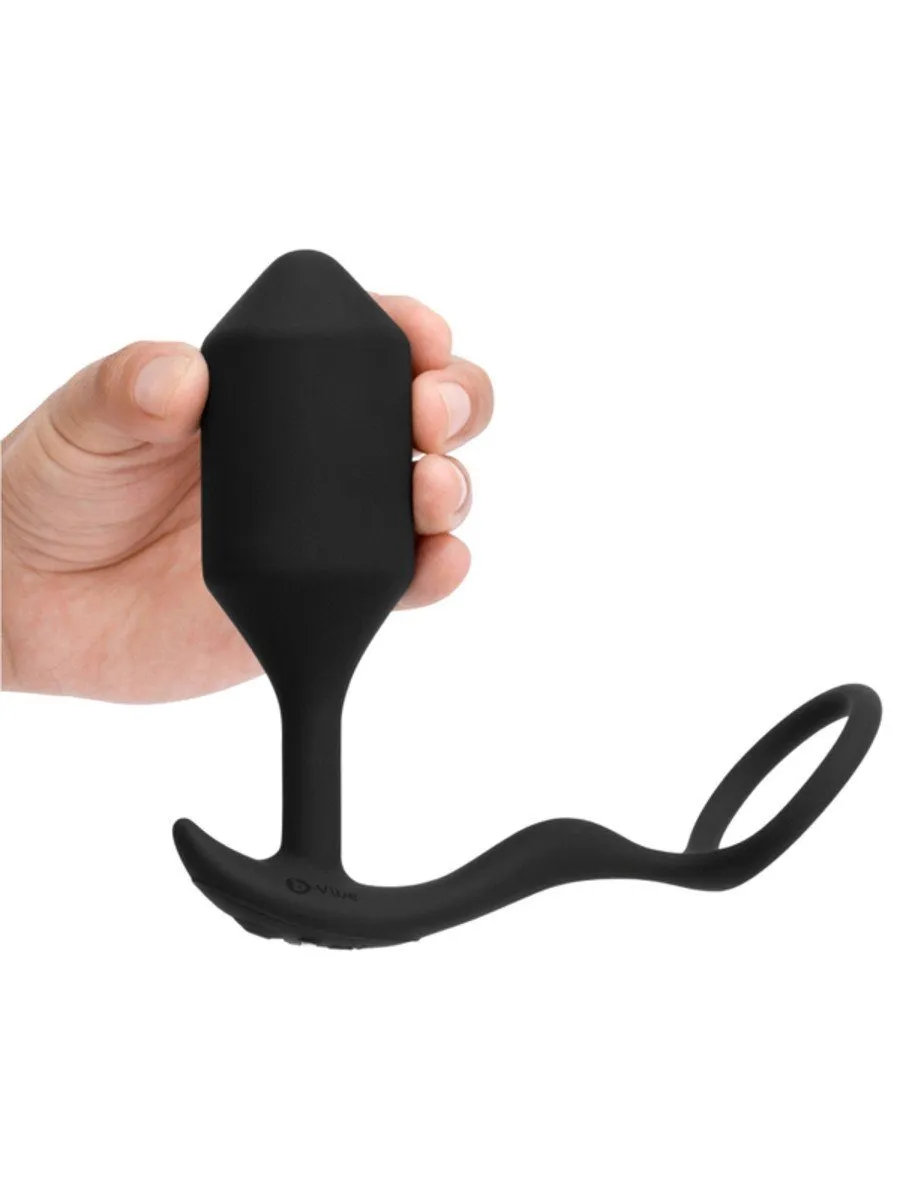 b-Vibe Snug and Tug Vibrating Cock Ring Prostate Plug