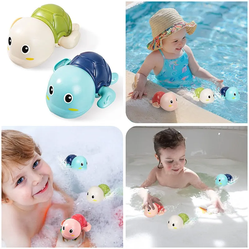 Baby Bath Toys Bathing Cute Swimming Turtle Whale Pool Beach Classic