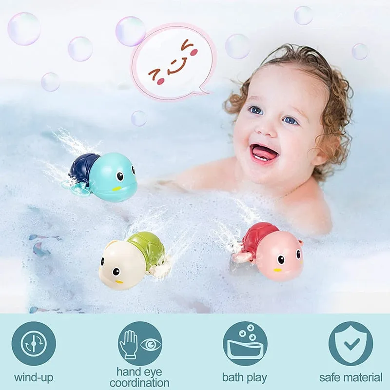 Baby Bath Toys Bathing Cute Swimming Turtle Whale Pool Beach Classic