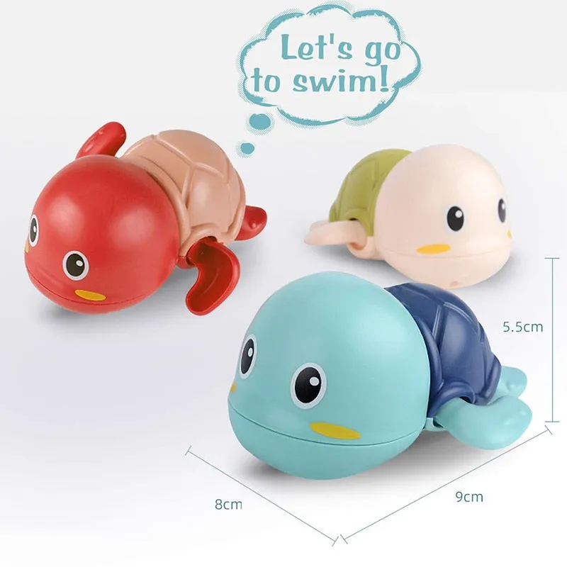 Baby Bath Toys Bathing Cute Swimming Turtle Whale Pool Beach Classic