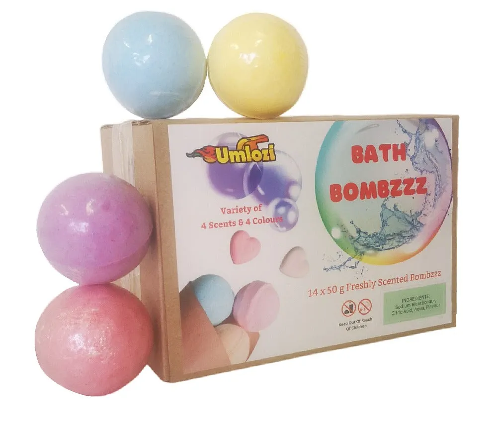 Bath Bombzzz - Pack Of 14 Bath Bombzz x 50g