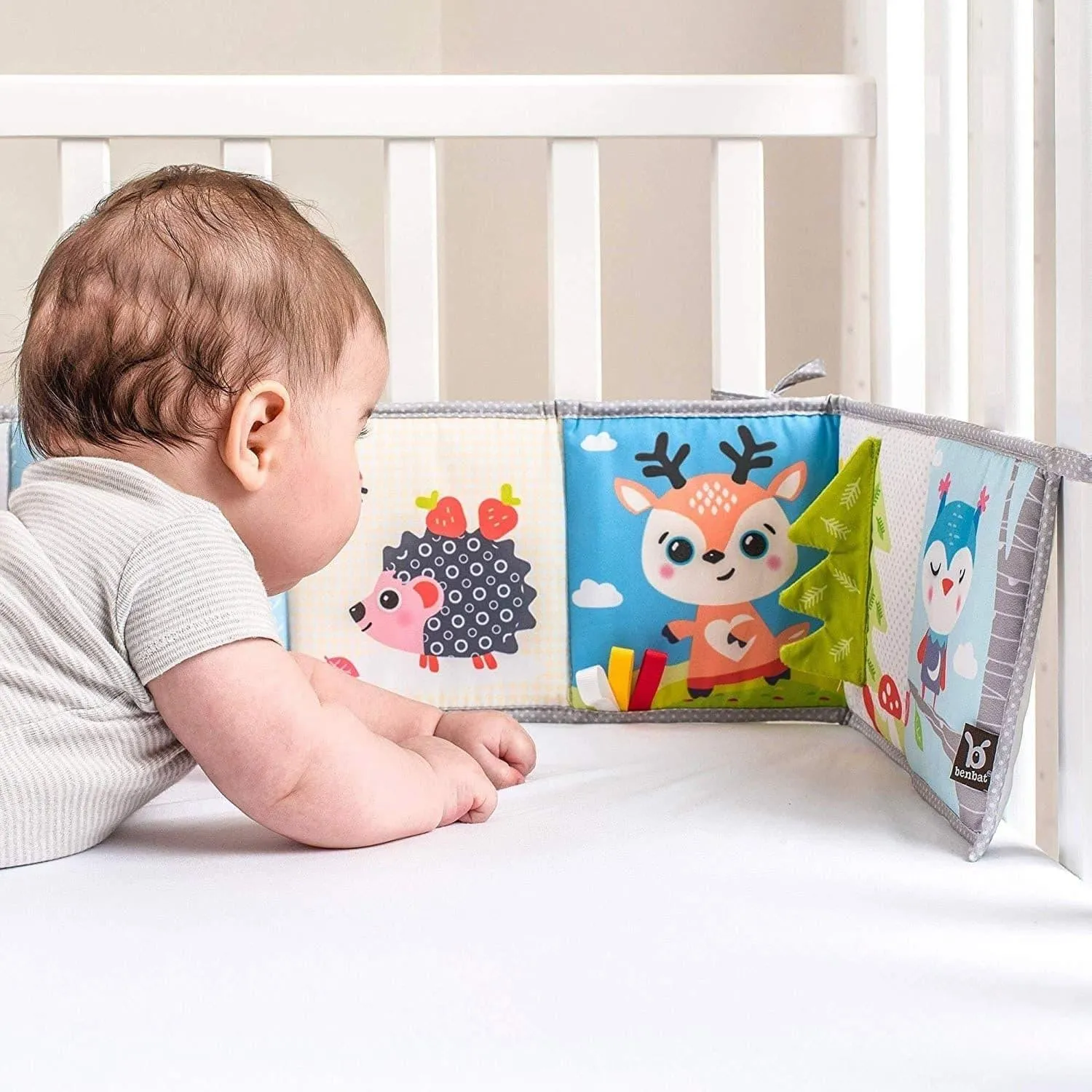 BENBAT Dazzle Friends Double Sided Baby Soft Book