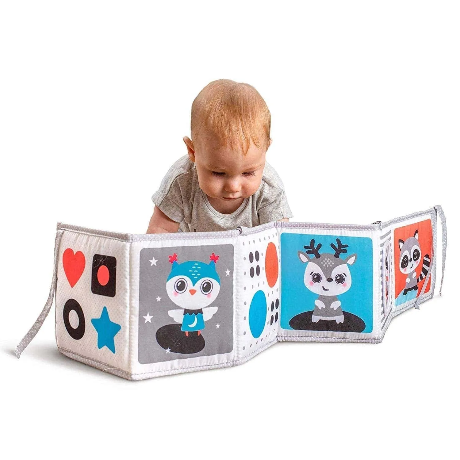 BENBAT Dazzle Friends Double Sided Baby Soft Book