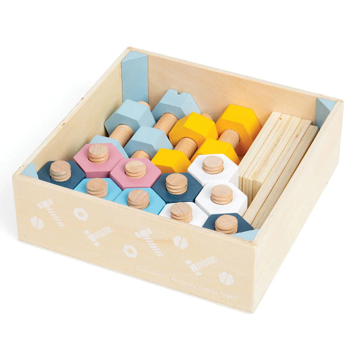 Bigjigs Toys Crate of Nuts & Bolts