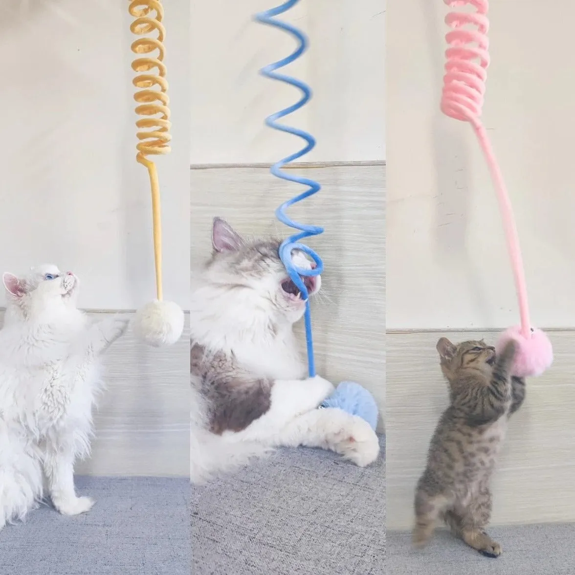 Cat Woolen Spring Toy