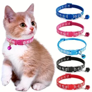 Colorful Adjustable Cat Collar