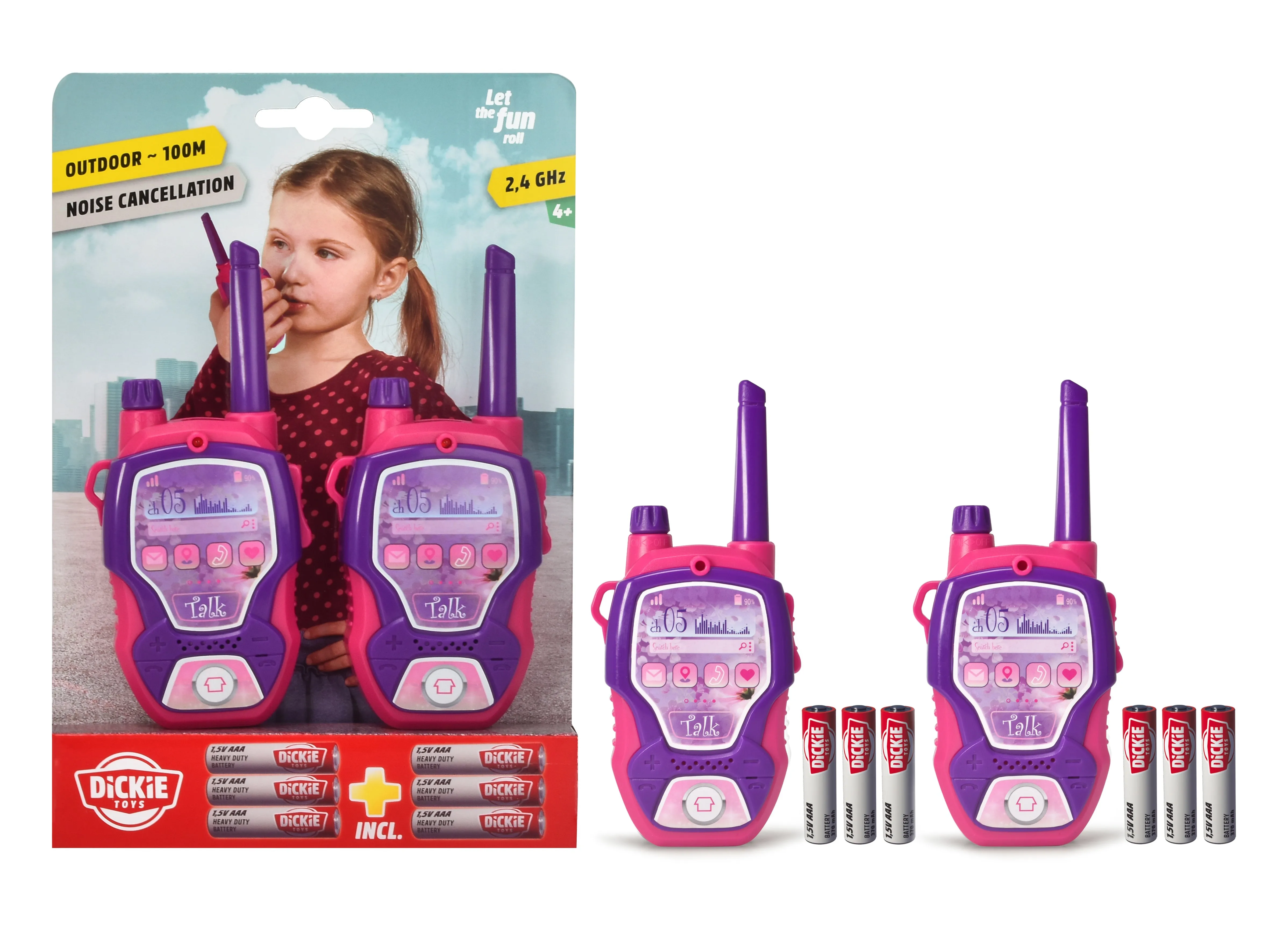 Dickie Toys Walkie Talkie Fun - Pink