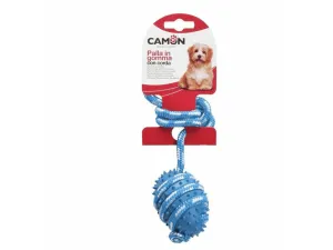 Dog toy - Rubber ball with rope