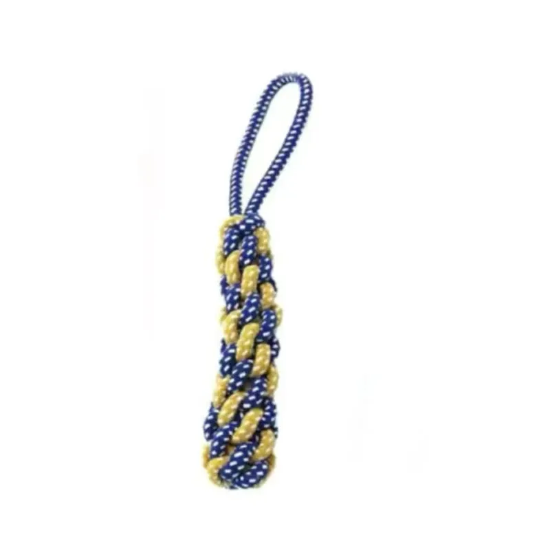 Durable Cotton Rope Dog Chew Toy with Molar Knot Design