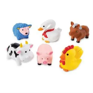 Farm Animal Rubber Bath Toys