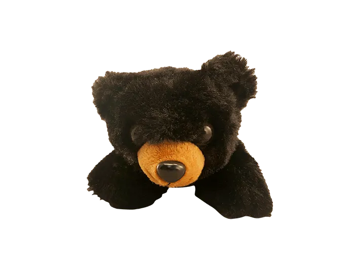 Floppy and Irresistible Black Bear Plush