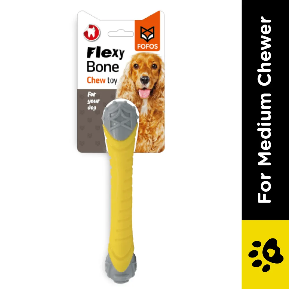 Fofos Flexy Bone Chew Toy for Dogs