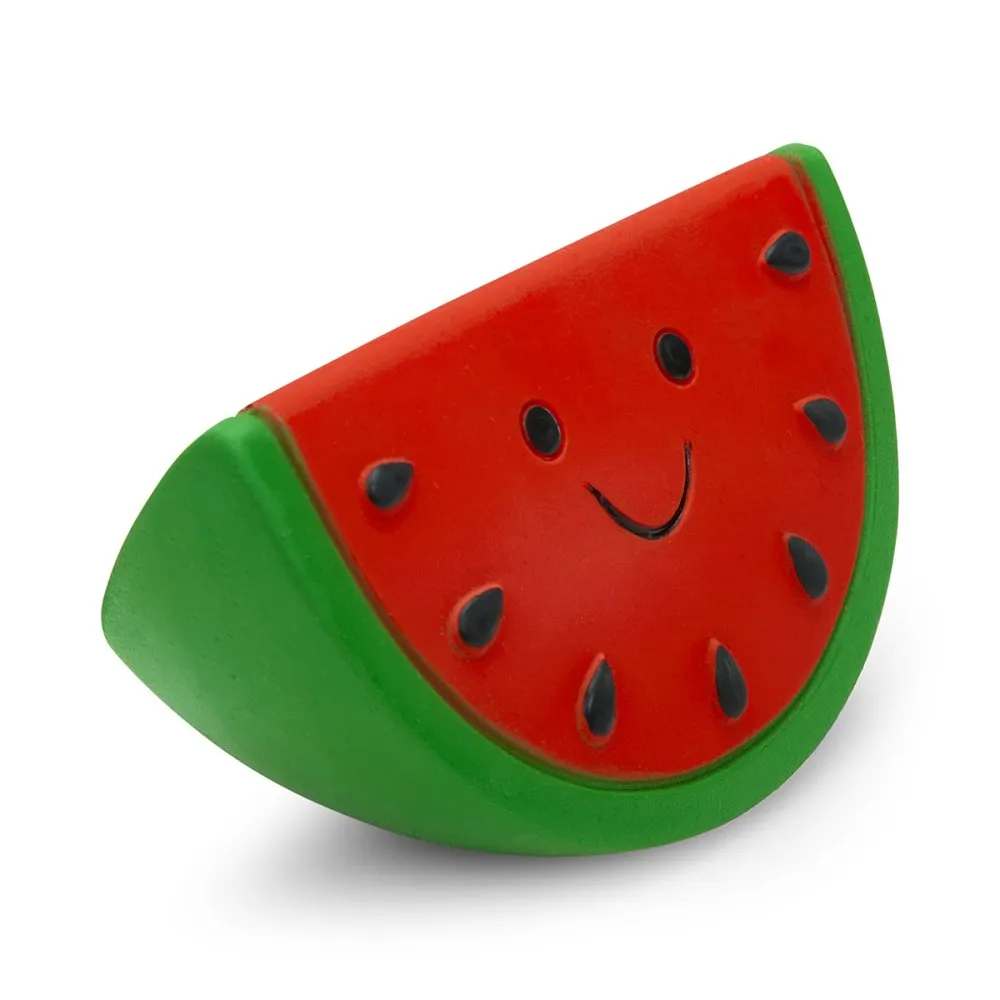 Foodie Faces Latex Watermelon Dog Toy