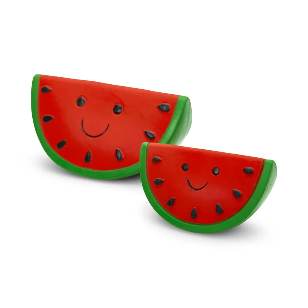 Foodie Faces Latex Watermelon Dog Toy