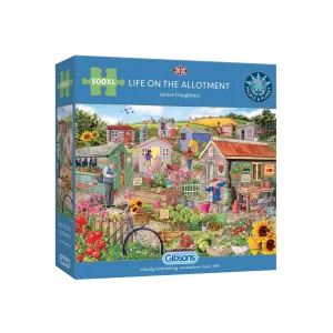 Gibson Games 500 Piece Life On The Allotment Extra Large Puzzle