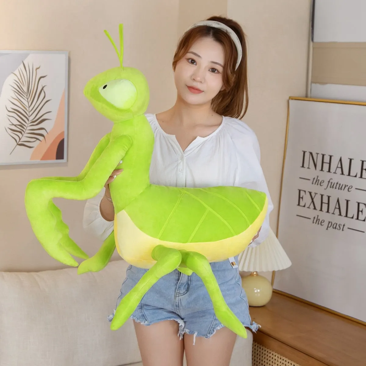 Green Praying Mantis Plush Stuffed Toy