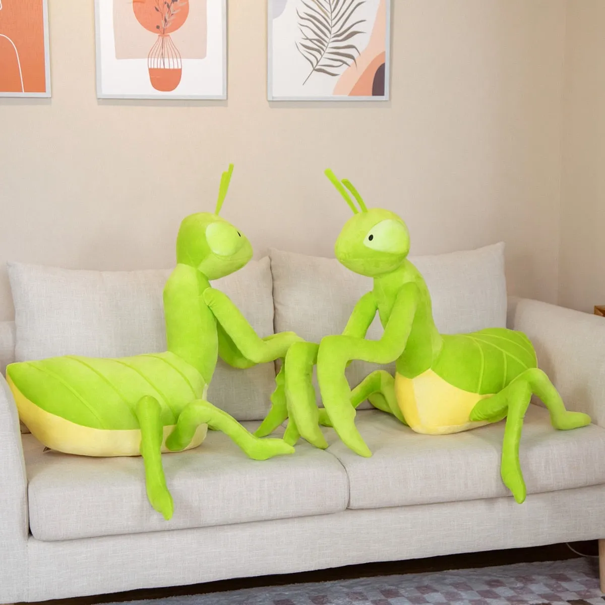 Green Praying Mantis Plush Stuffed Toy