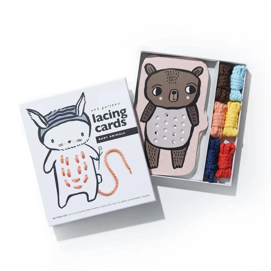 Lacing Cards - Baby Animals