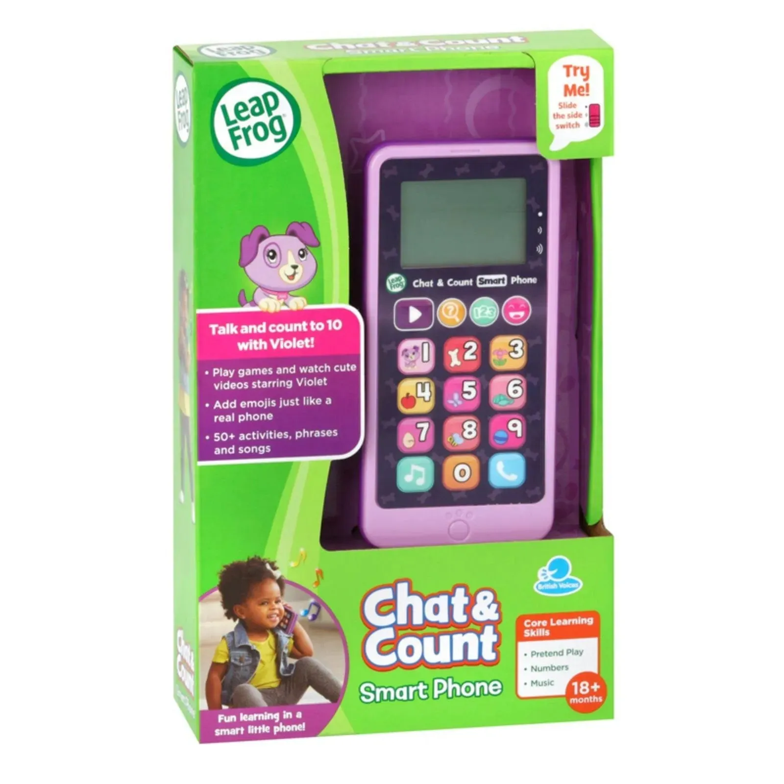 LeapFrog Chat & Count Smart Phone Violet Refresh