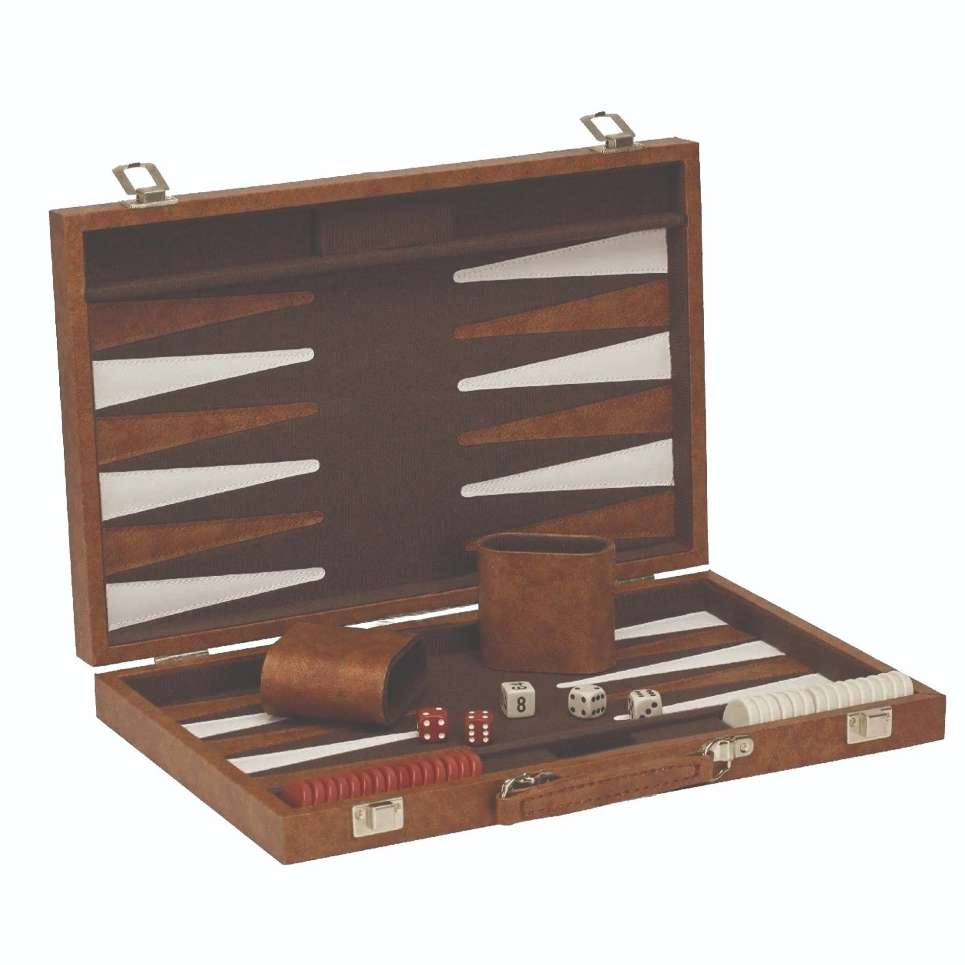 Leather & Suede Backgammon Set