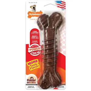 Nylabone Dura Chew Power Chew Textured Flavor Medley Dog Bone, Medium/Wolf