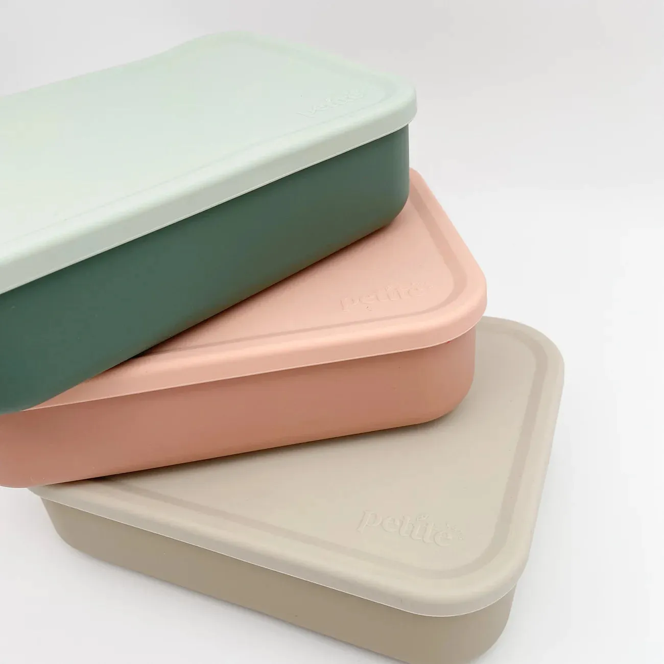 Petite Eats Large Silicone Lunchbox-  Dawson/Cloud