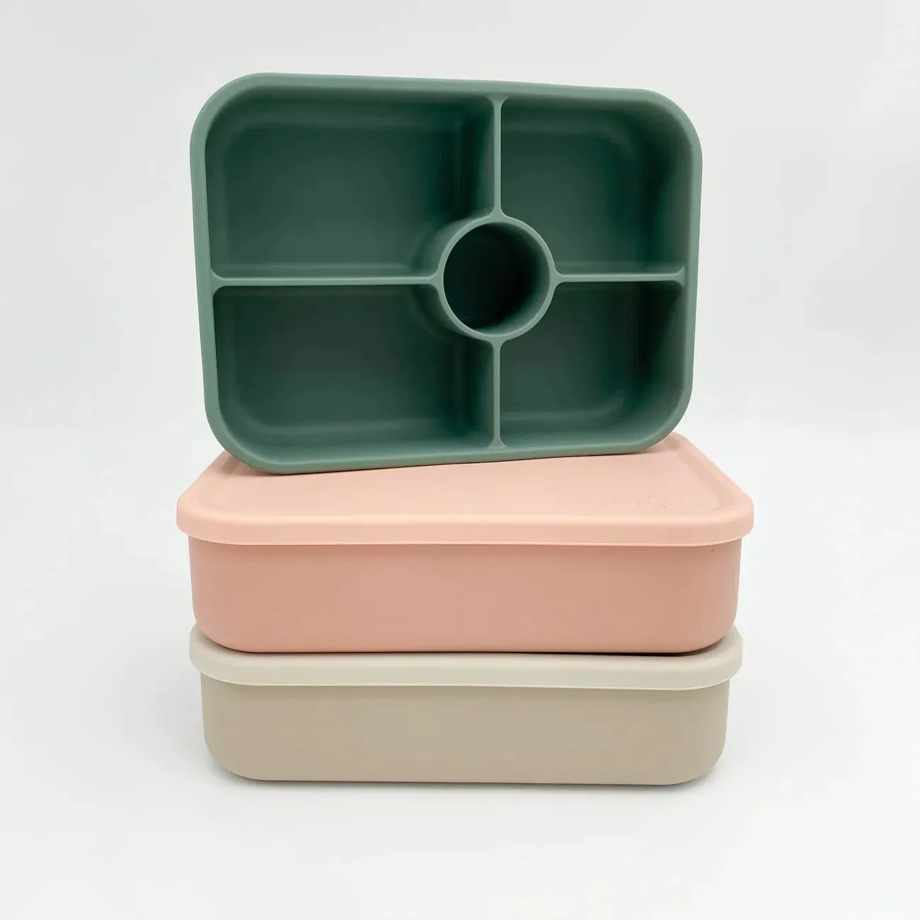 Petite Eats Large Silicone Lunchbox-  Dawson/Cloud