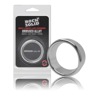 Rock Solid ''Brushed Alloy'' Cock Ring