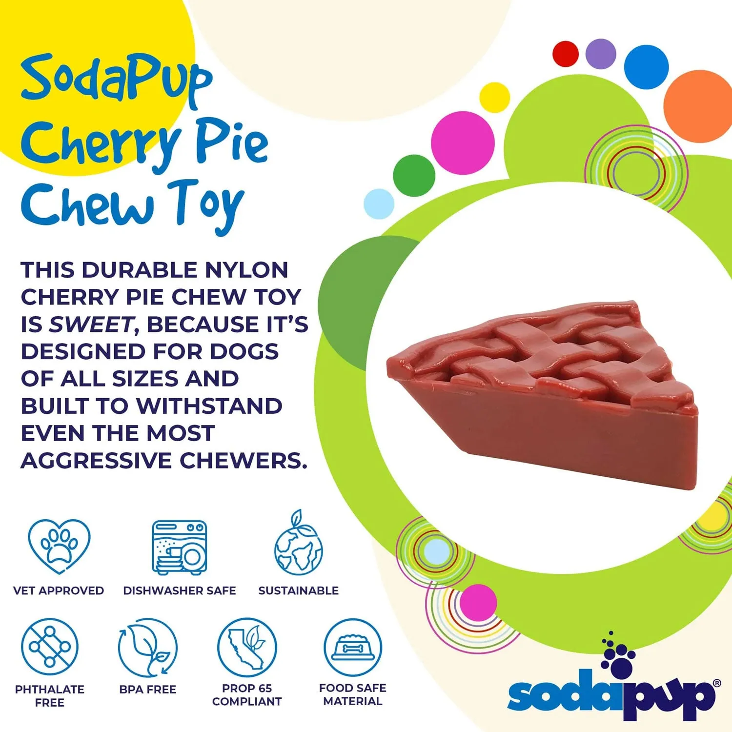 SodaPup Cherry Pie Nylon Chew