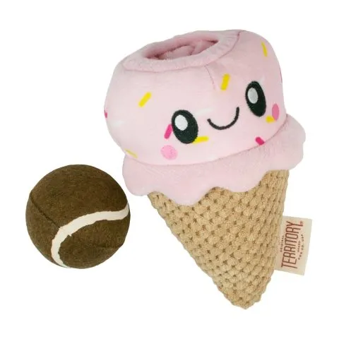 Territory 2-in-1 Big City Ice Cream Cone Dog Toy