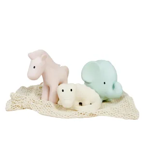 Tikiri Rubber Marshmallow Animal Set