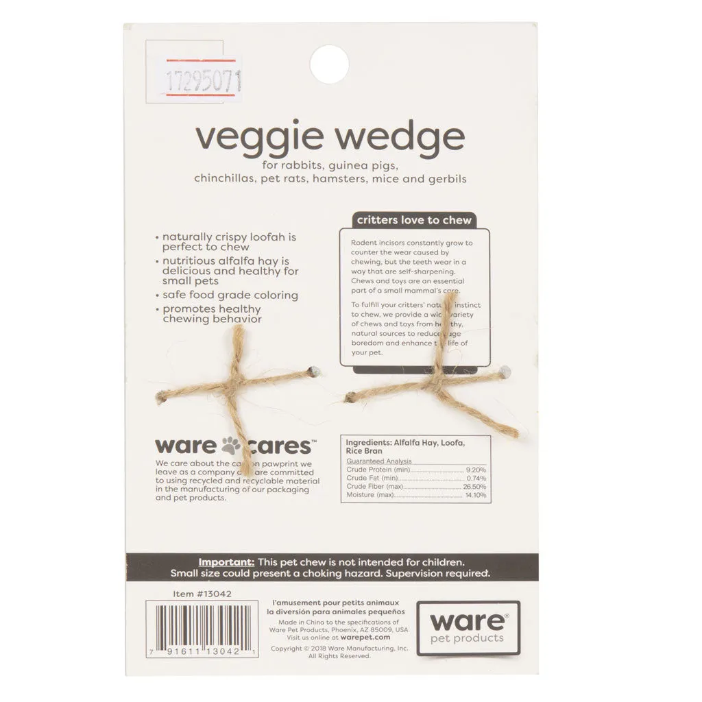 Ware Carnival Crop Veggie Wedge Chew, 2-count