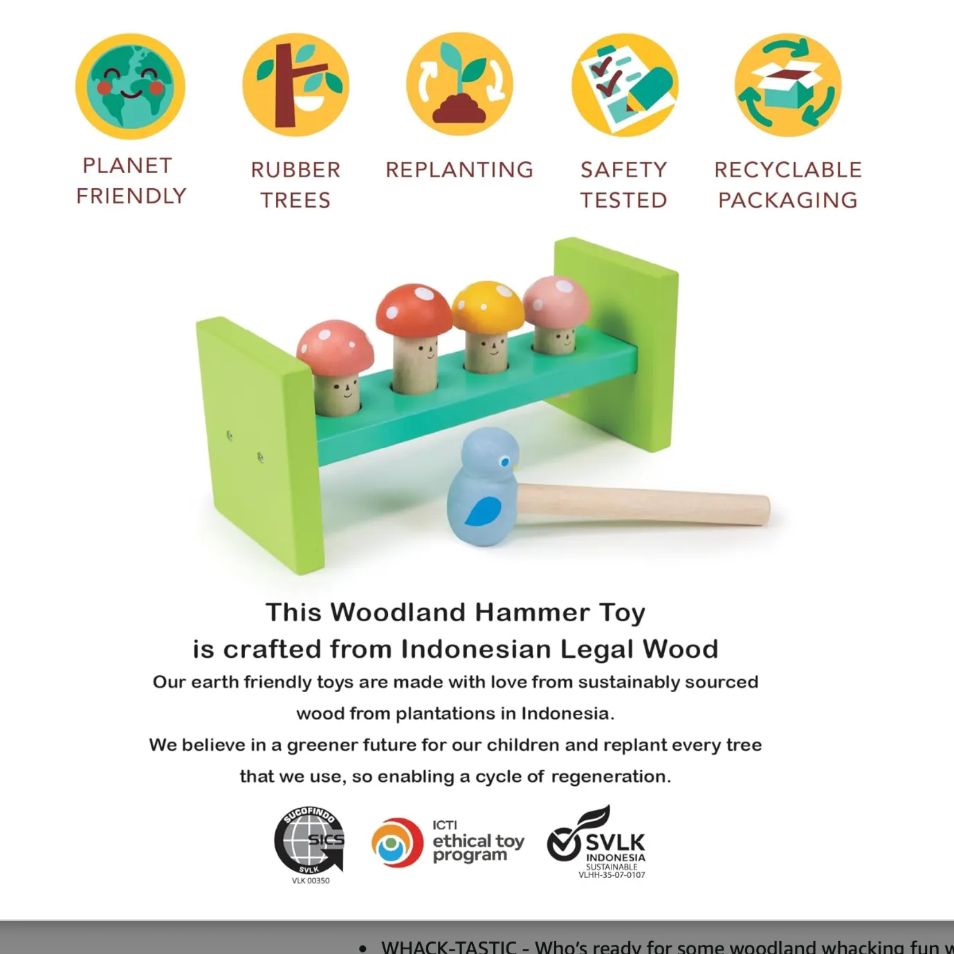 Woodland Hammer Toy